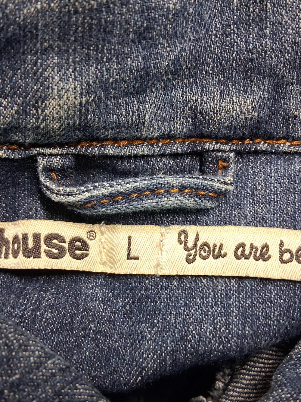 Dollhouse Distressed Cropped Denim Jacket - Blue